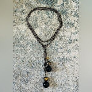 Salviati Venezia hand-blown glass bead lariat